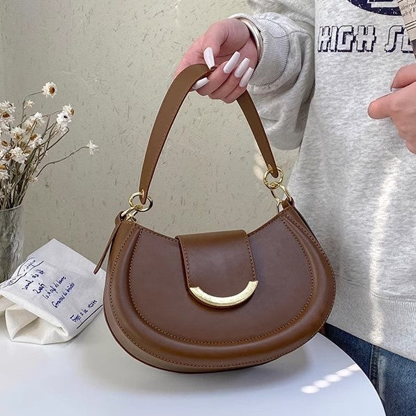 Half Moon Shoulder Flap Bag