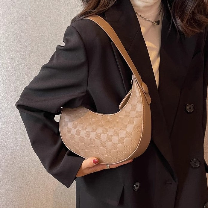 Checkered Moon Bag