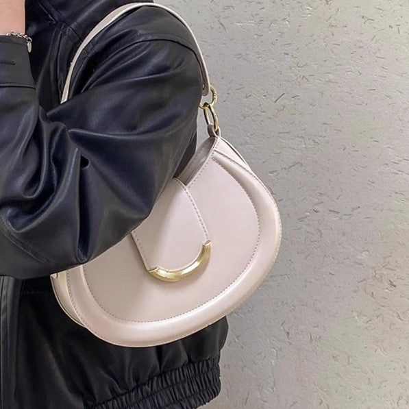 Half Moon Shoulder Flap Bag