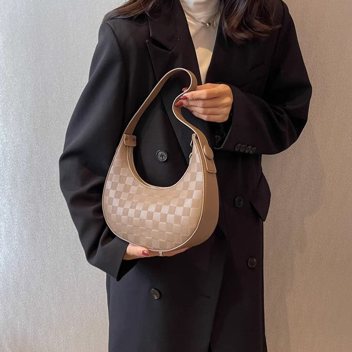 Checkered Moon Bag