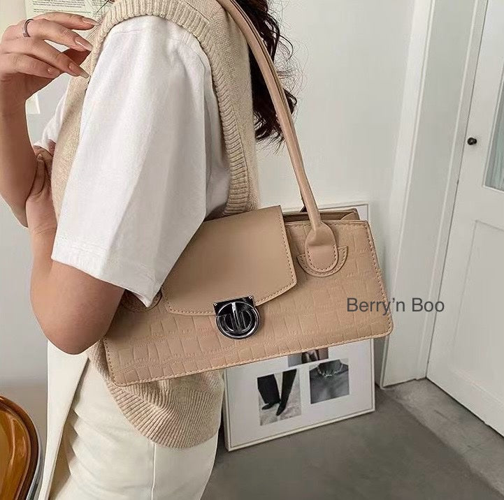 Croc Chic Shoulder Satchel