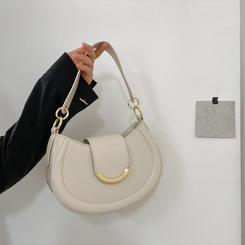 Half Moon Shoulder Flap Bag