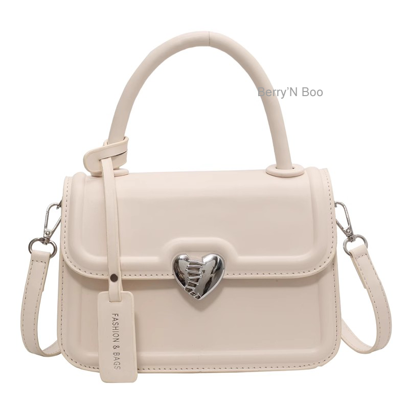 HeartLatch Flap Bag Blush