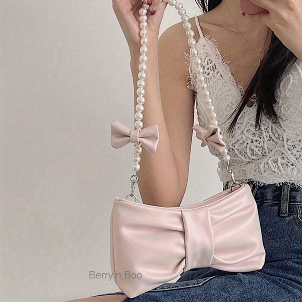 Mini Bow Pearly Bag