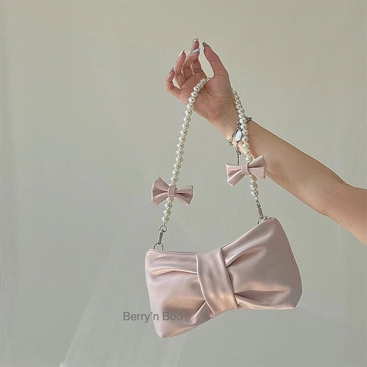 Mini Bow Pearly Bag